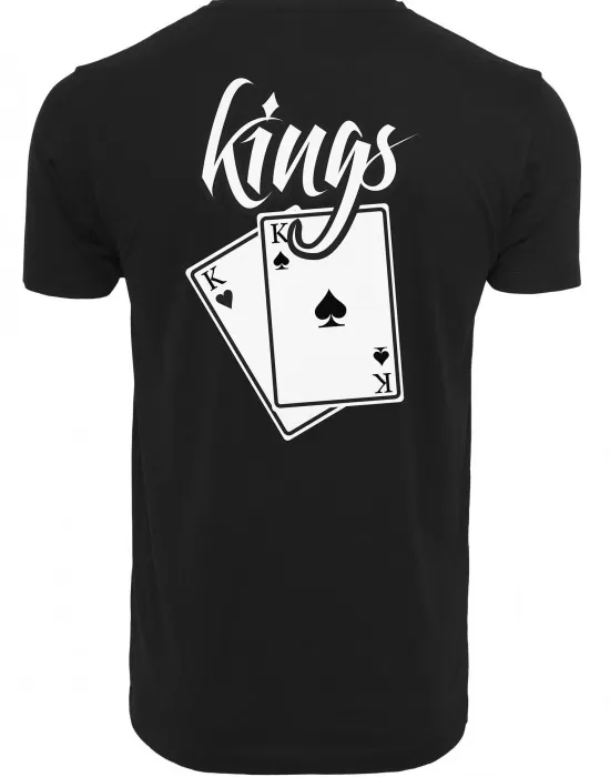 Мъжка тениска Mister Tee Kings Cards в черен цвят, Тениски - Hoodstyle.bg