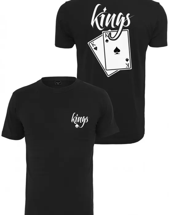 Мъжка тениска Mister Tee Kings Cards в черен цвят, Тениски - Hoodstyle.bg