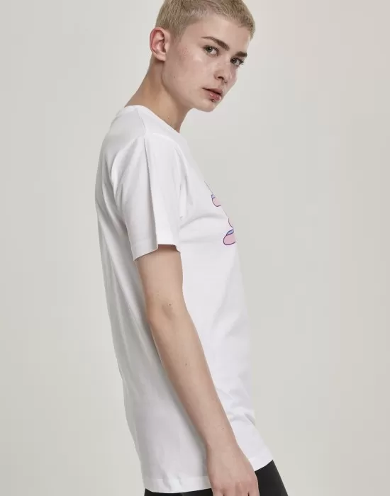 Дамска тениска Mister Tee Female в бял цвят, Тениски - Hoodstyle.bg