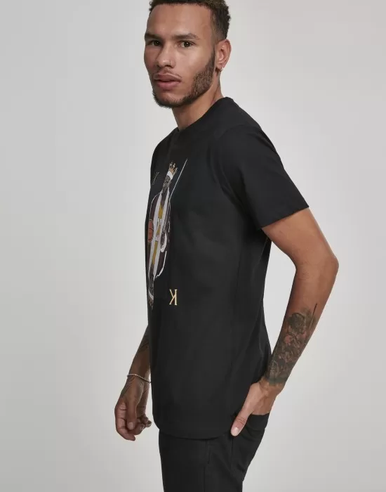 Мъжка черна тениска Mister Tee King James LA, Тениски - Hoodstyle.bg