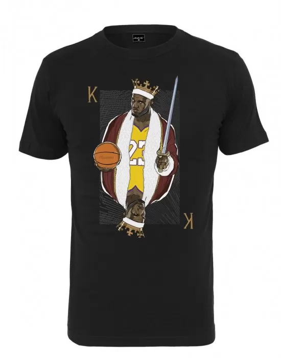 Мъжка черна тениска Mister Tee King James LA, Тениски - Hoodstyle.bg