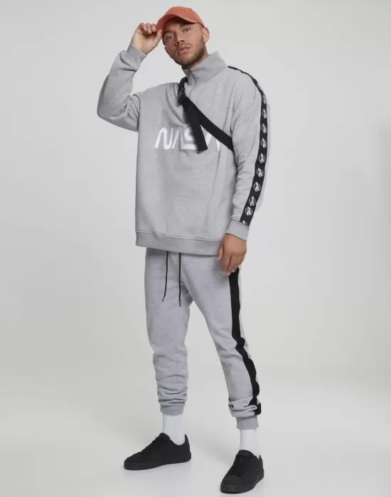 Мъжка сива блуза Mister Tee NASA Wormlogo, Блузи - Hoodstyle.bg