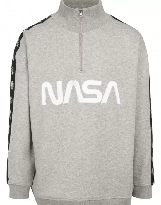 Мъжка сива блуза Mister Tee NASA Wormlogo, Блузи - Hoodstyle.bg