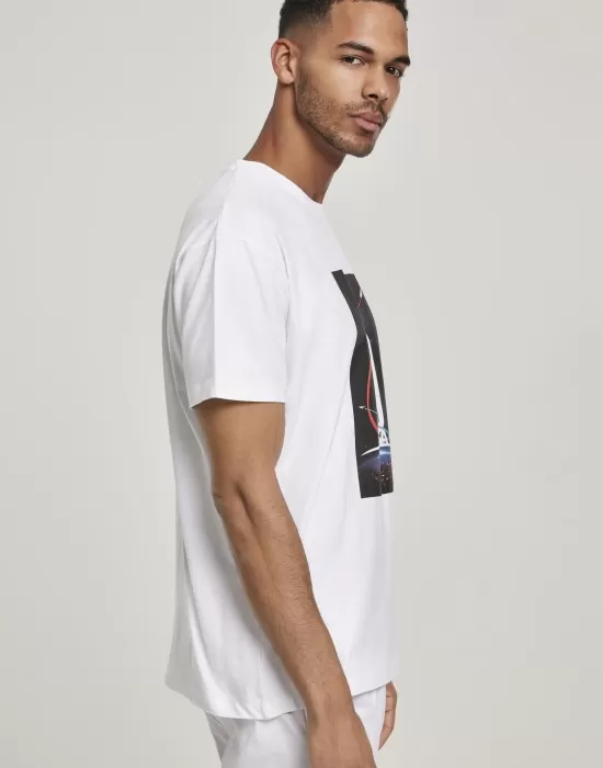Мъжка бяла тениска Mister Tee NASA 60, Тениски - Hoodstyle.bg