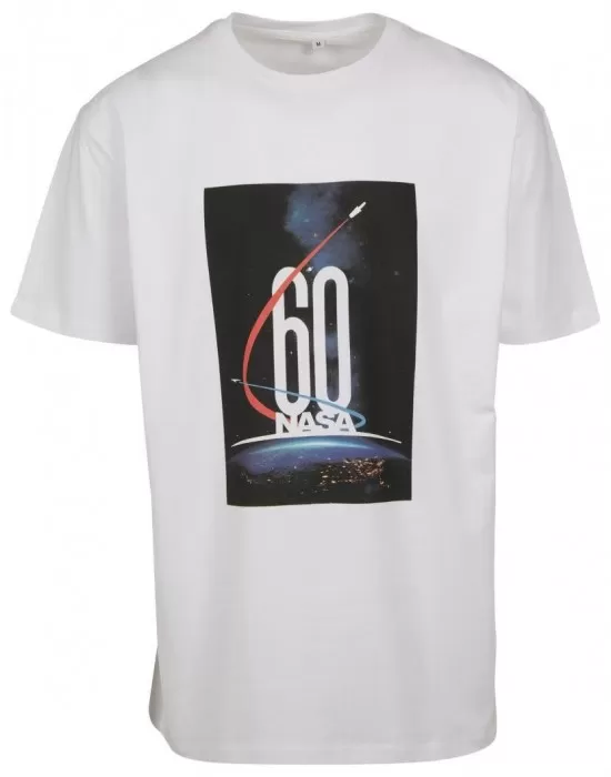 Мъжка бяла тениска Mister Tee NASA 60, Тениски - Hoodstyle.bg