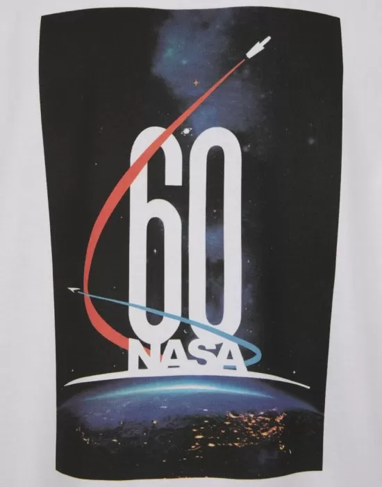 Мъжка бяла тениска Mister Tee NASA 60, Тениски - Hoodstyle.bg