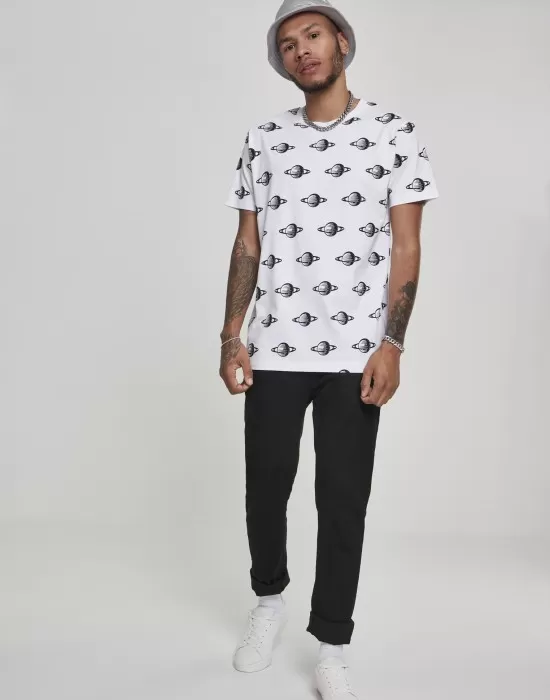 Мъжка бяла тениска Mister Tee NASA Planet, Тениски - Hoodstyle.bg