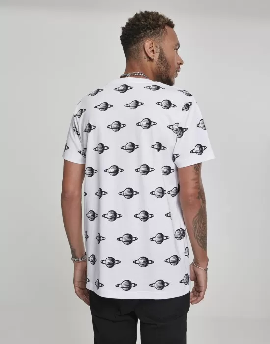 Мъжка бяла тениска Mister Tee NASA Planet, Тениски - Hoodstyle.bg