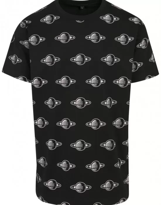 Мъжка черна тениска Mister Tee NASA Planet, Тениски - Hoodstyle.bg