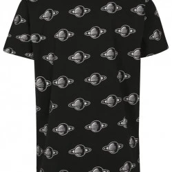 Мъжка черна тениска Mister Tee NASA Planet