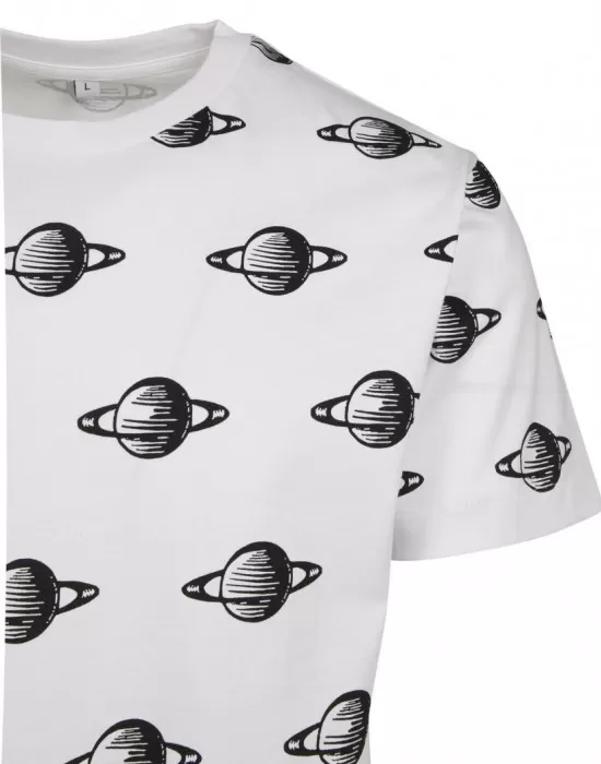 Мъжка бяла тениска Mister Tee NASA Planet, Тениски - Hoodstyle.bg