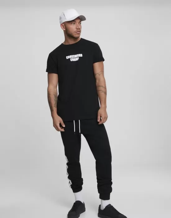 Мъжка тениска Mister Tee Crossword Champw в черен цвят, Тениски - Hoodstyle.bg