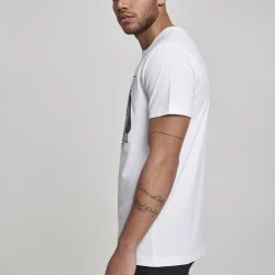 Мъжка тениска Mister Tee B**** Behave в бял цвят