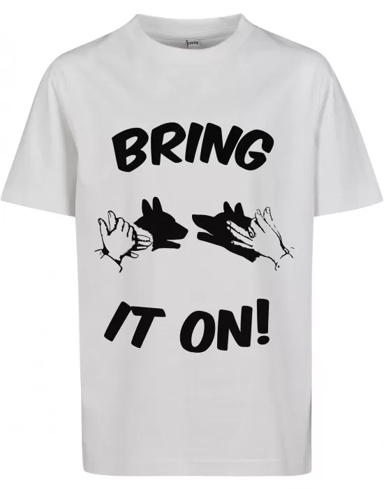 Детска тениска в бял цвят Mister Tee Kids Bring It On, Деца - Hoodstyle.bg