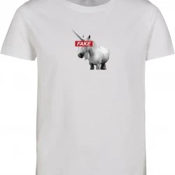 Детска тениска в бял цвят Mister Tee Kids Fake Unicorn 
