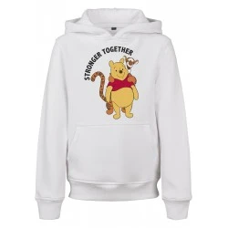 Детски суичър в бял цвят Mister Tee Kids Stronger Together 