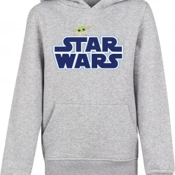 Детски суичър със син надпис Mister Tee Star Wars 