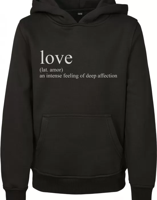 Детски суичър в черно Mister Tee Love Definition, Деца - Hoodstyle.bg