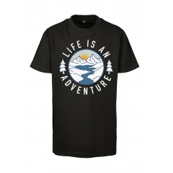 Детска Тениска Kids Life Is An Adventure Tee black 158/164
