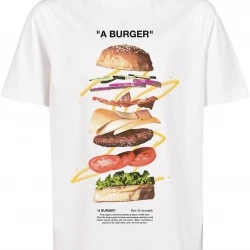 Детска Тениска Kids A Burger Tee white 158/164