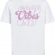 Детска Тениска Good Vibes Only Wording Tee white 158/164