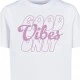 Детска Тениска Good Vibes Only Wording Tee white 158/164