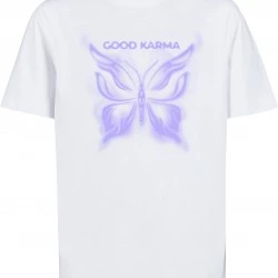 Детска Тениска Good Karma Butterfly Tee white 158/164