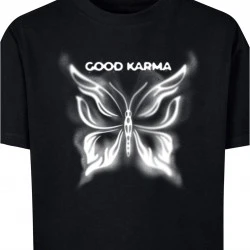 Детска Тениска Good Karma Butterfly Tee black 158/164
