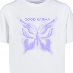 Детска Тениска Good Karma Butterfly Tee white 158/164