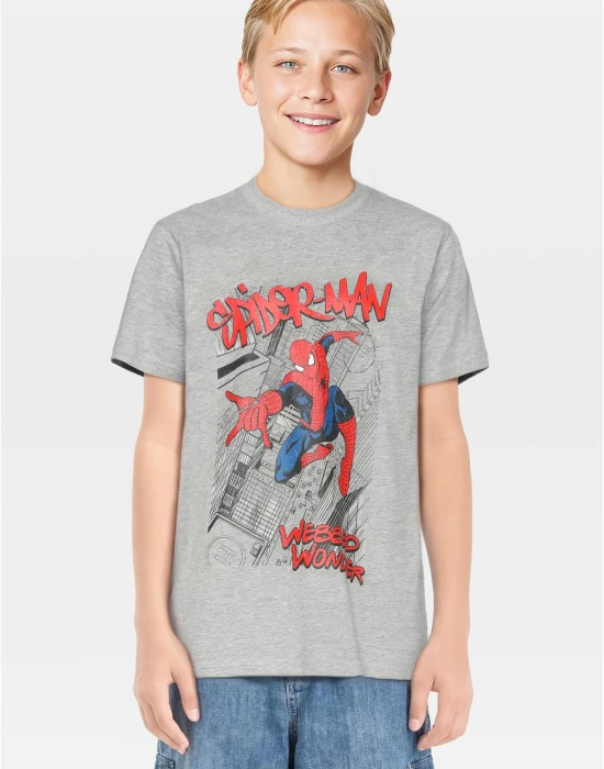 Детска тениска Kids Spiderman Comic Tee heather grey 158/164