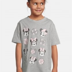 Детска Тениска T-Shirt 2 Pack - kurzarm - Minnie Mouse white+heathergrey 158/164