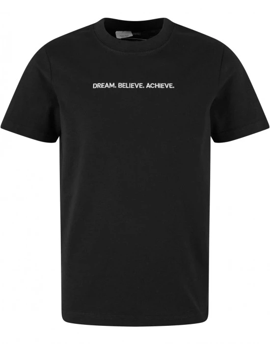 Детска Тениска Dream. Believe. Achieve. EMB Tee black 158/164