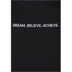 Детска Тениска Dream. Believe. Achieve. EMB Tee black 158/164