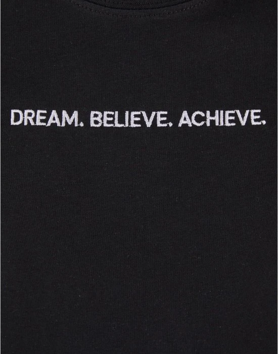Детска Тениска Dream. Believe. Achieve. EMB Tee black 158/164