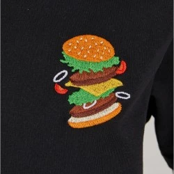 Детска Тениска Burger Love EMB Tee black 158/164