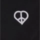 Детска Тениска Peace Lovesign EMB Tee black 158/164
