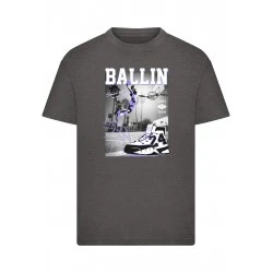 Детска Тениска Kids Ballin Hard Tee darkshadow 158/164