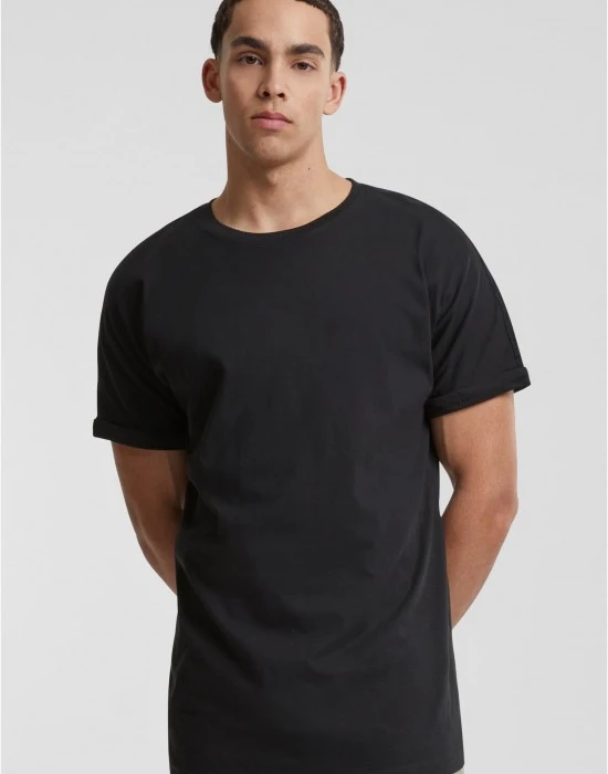 2 Броя Изчистени Мъжки ТенискиPre-Pack Long Shaped Turnup Tee 2-Pack black XXL