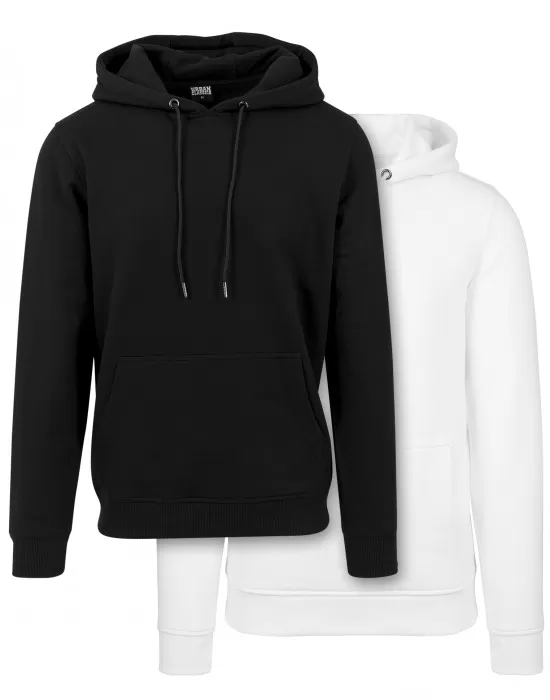 Комплект суичъри черно и бяло Urban Classics, Суичъри - Hoodstyle.bg