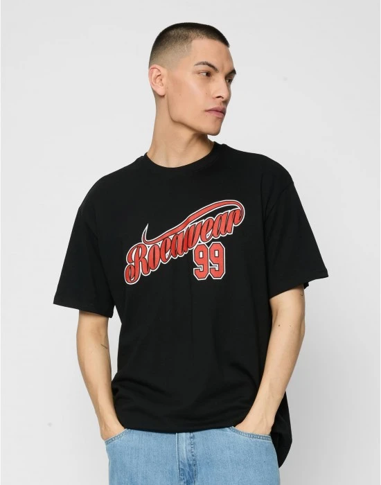 Мъжка тениска в черен цвят Rocawear Ozone, Тениски - Hoodstyle.bg