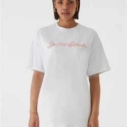 Тениска W-Sense Retro Logo T-Shirt white XXL