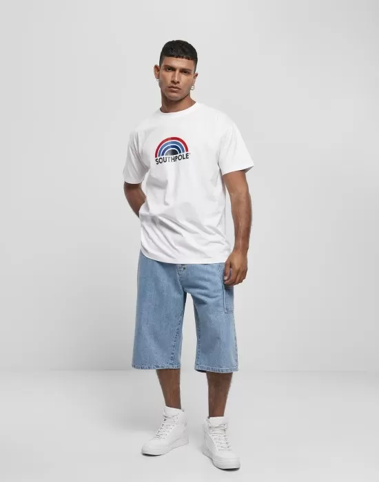 Мъжки къси дънкови панталони в син цвят Southpole Denim Shorts mid blue, Къси панталони - Hoodstyle.bg