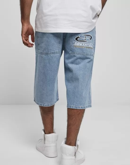 Мъжки къси дънкови панталони в син цвят Southpole Denim Shorts mid blue, Къси панталони - Hoodstyle.bg