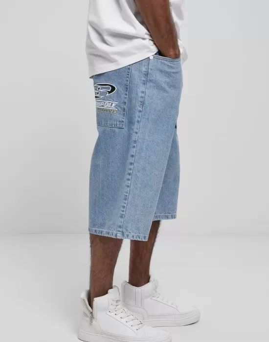 Мъжки къси дънкови панталони в син цвят Southpole Denim Shorts mid blue, Къси панталони - Hoodstyle.bg
