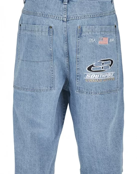 Мъжки къси дънкови панталони в син цвят Southpole Denim Shorts mid blue, Къси панталони - Hoodstyle.bg