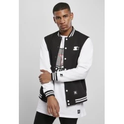 Мъжко колежанско яке в черно Starter College Fleece Jacket