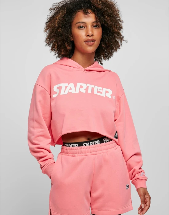 Ladies Starter Cropped Hoody pinkgrapefruit XS