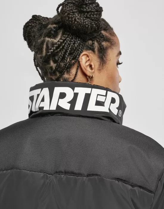 Дамско късо яке в черен цвят Starter, Якета - Hoodstyle.bg