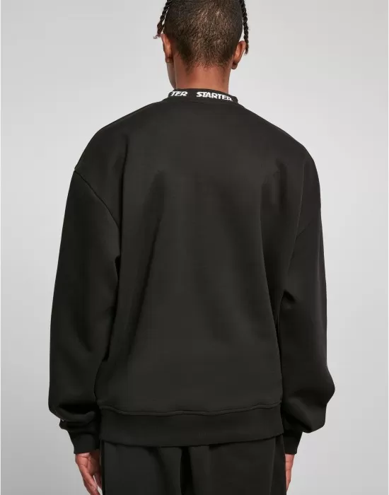 Мъжка блуза Starter Jaquard Rib в черен цвят, Блузи - Hoodstyle.bg