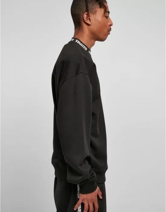 Мъжка блуза Starter Jaquard Rib в черен цвят, Блузи - Hoodstyle.bg